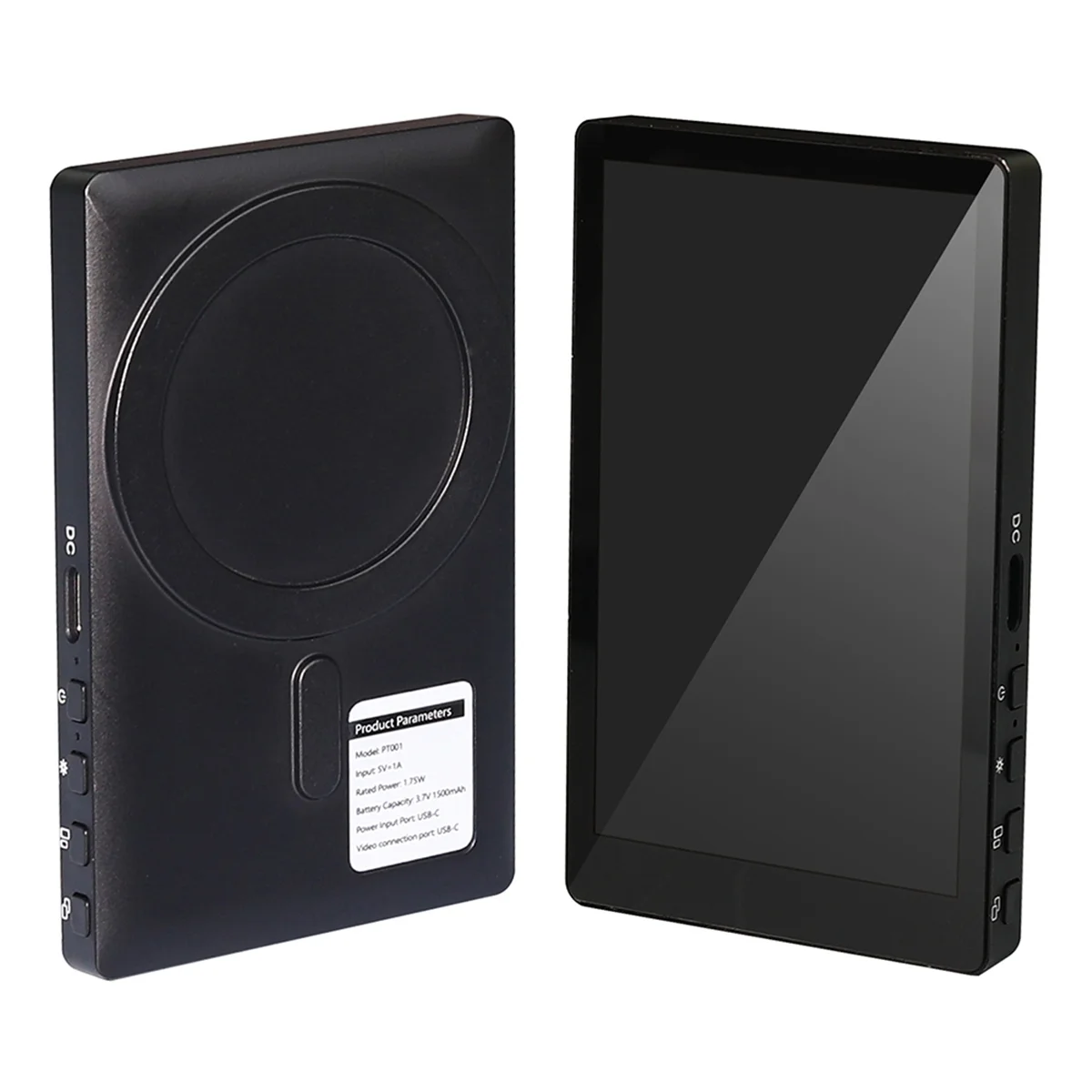 PT001 Display magnetico per telefono selfie per telefono Fotocamera posteriore Selfie Vlog Monitor live per telefoni IPhone Android