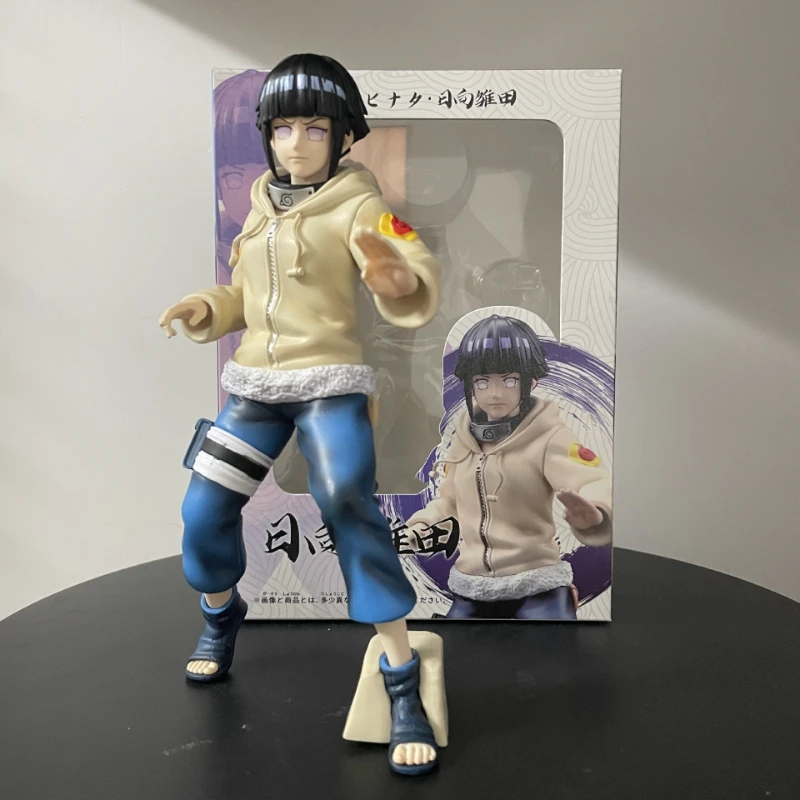 Naruto Childhood Hinata Naruto Wife High Quality Edition Anime Peripheral Handmade Model Play Birthday Gift for Students
