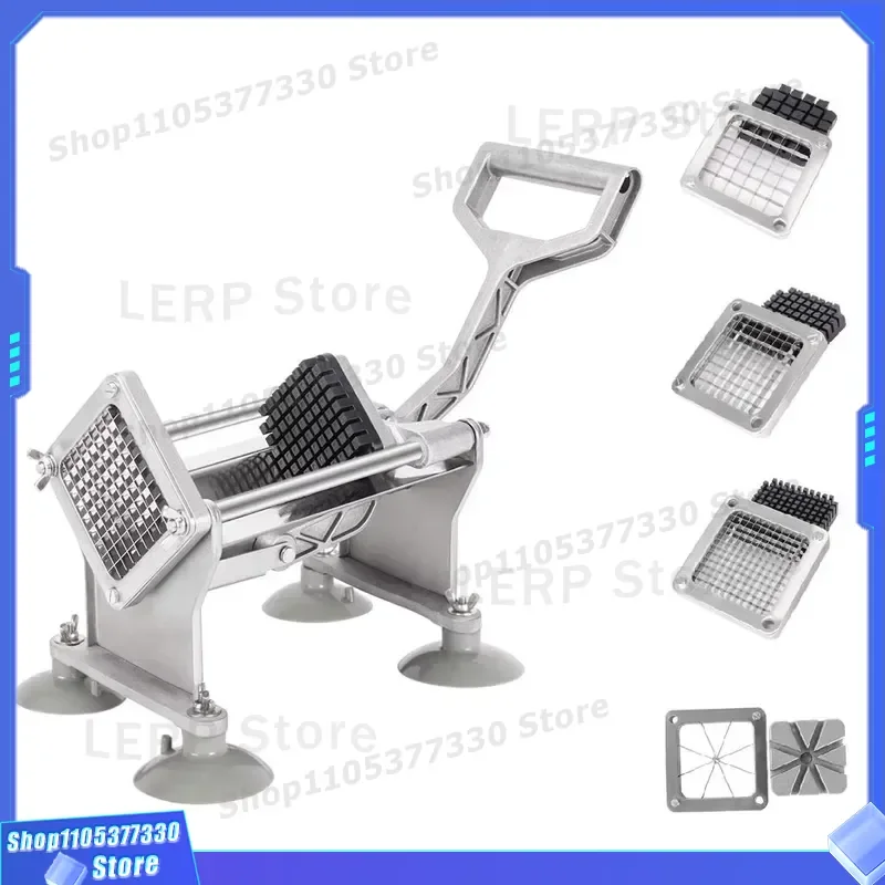 Stainless Steel Manual Vegetable Chopper Cube Cutter Fruit Dicing Machine Kitchen Tool for Home Cooking Salad Preparation Aid