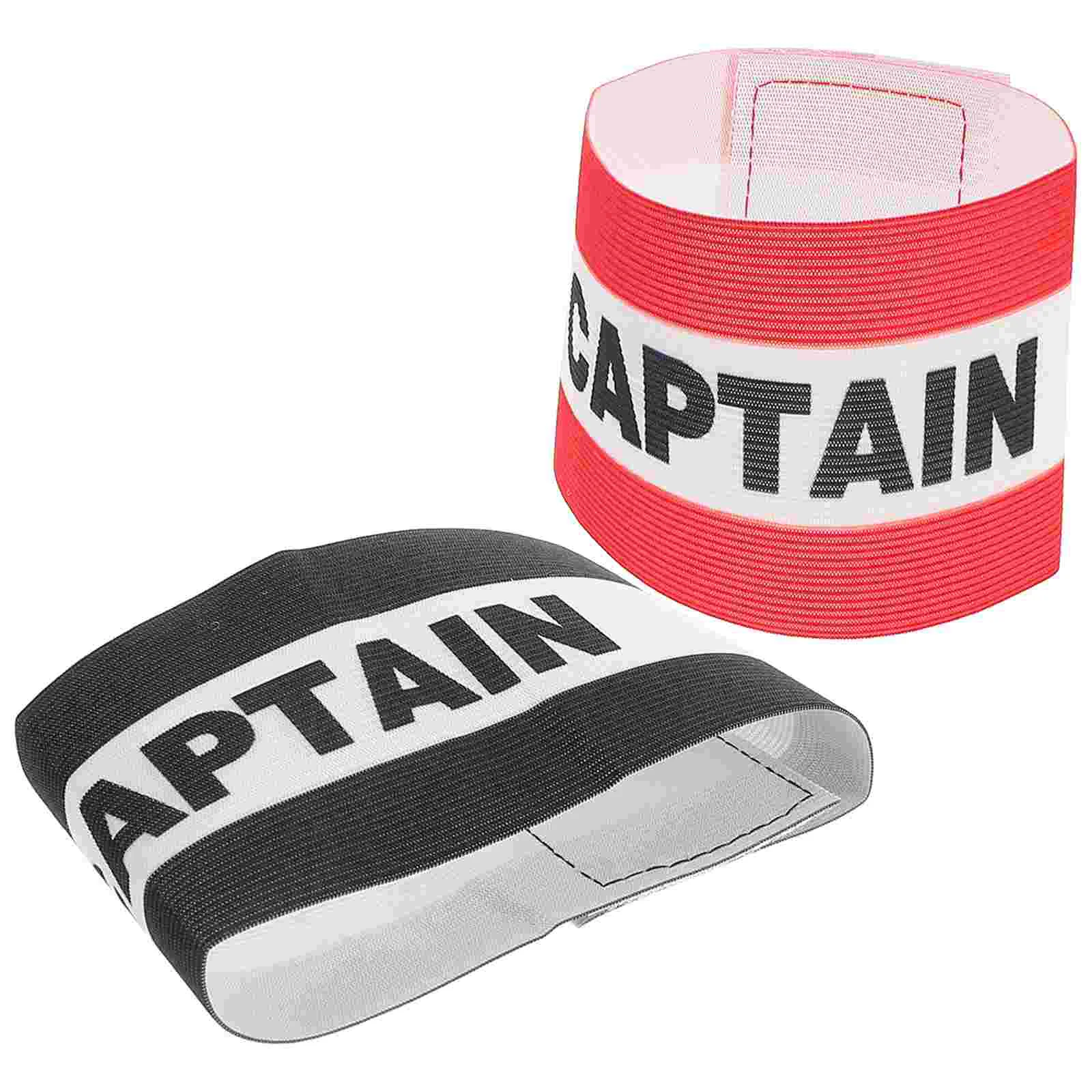 2 Pcs Football Captain Armband Bands Soccer Profession Straps for Armbands Nylon Tool Captains Adjustable Player