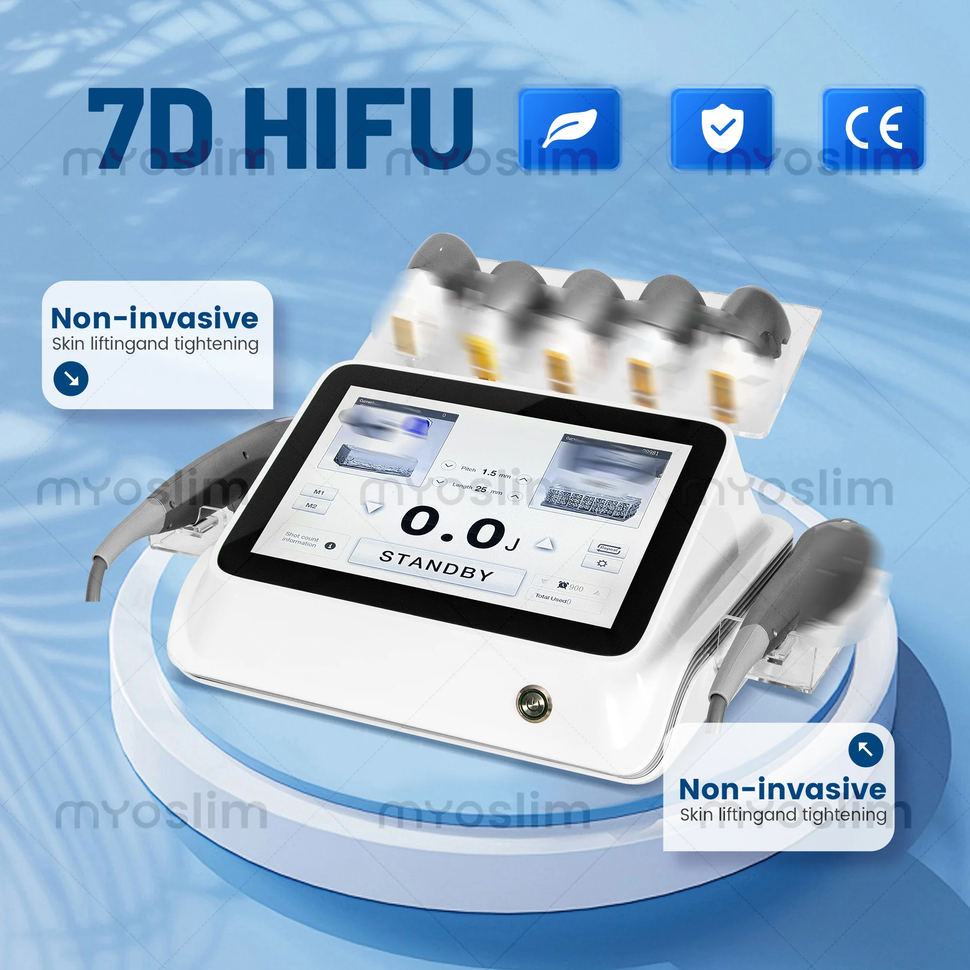 Hot Sale 7D Lifting Machine High Intensity Focused Ultrasound Facial Body Skin Tightening Salon Equipment