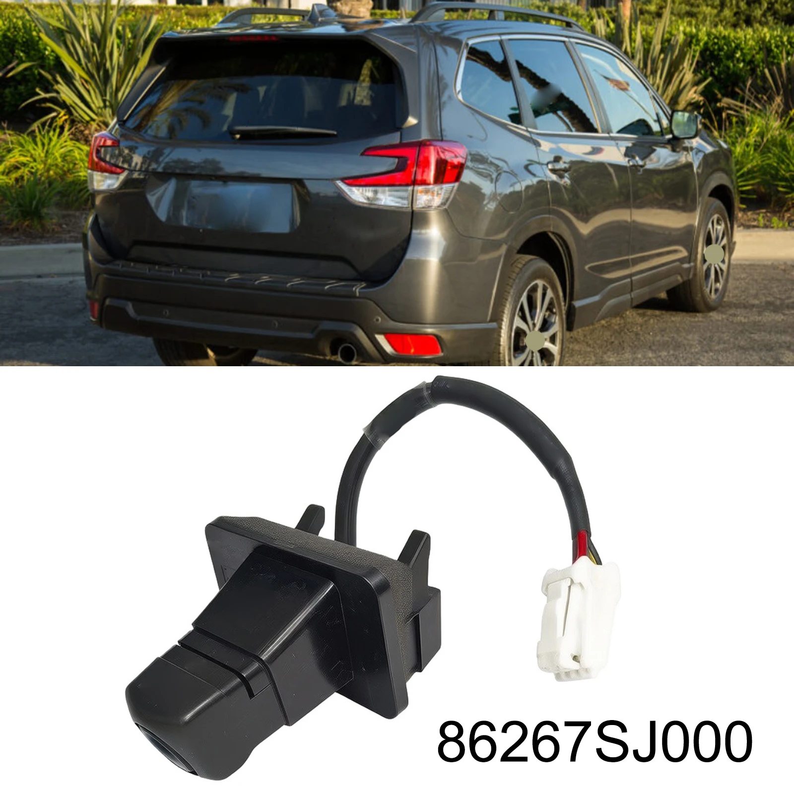 Car Reverse Camera Rear View Camera Heat Resistant Material Anti Aging Design ABS Plastic Body For Parking Assistance