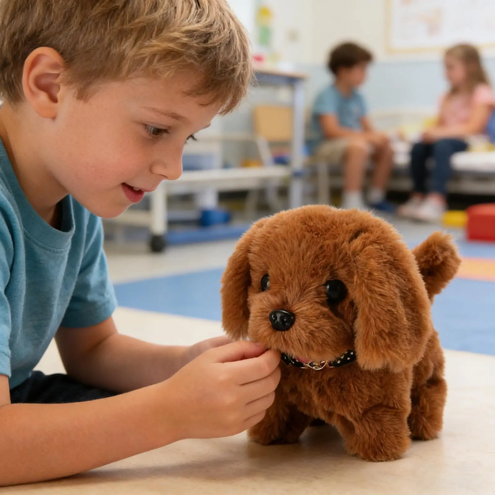 

Интерактивная роботизированная игрушка-щенок: реалистичный электронный питомец с живыми движениями, веселый компаньон для мальчиков, девочек, детей, для дома и путешествий