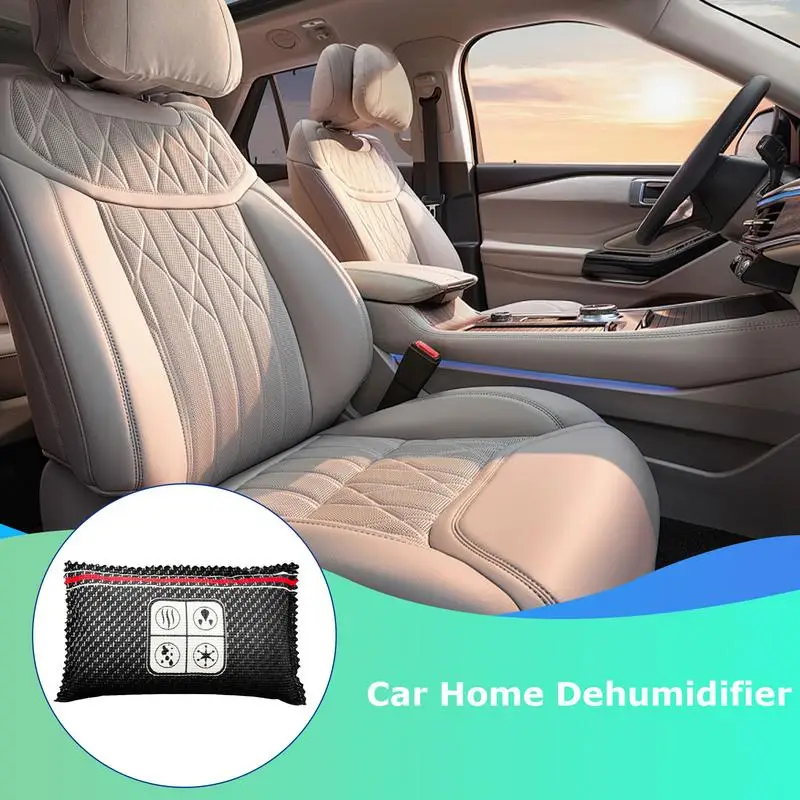 Car Dehumidifier Bag Silicone Activated Desiccant Bag For Home Reusable Car Interior Dehumidifier Color-Changing Desiccant