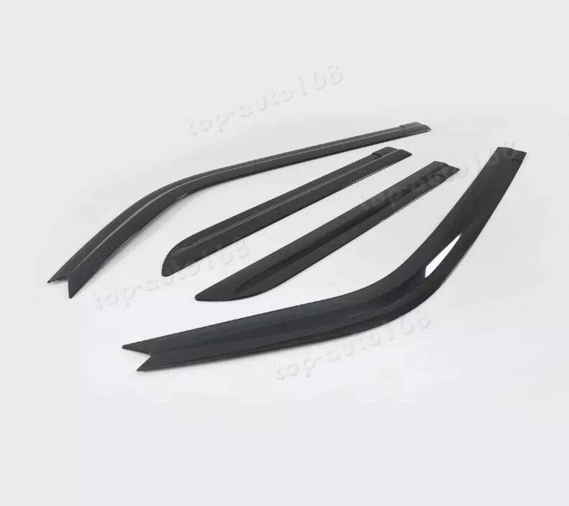 Black Window Visor Vent Shades Sun Rain Guard 4pcs For Toyota 4Runner 2010-2023