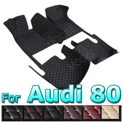 Car Floor Mats For Audi 80 Cabriolet B4 1992 1993 1994 1995 1996 Water Proof Pads Floor Carpet Car Mats Full Set Car Accessories