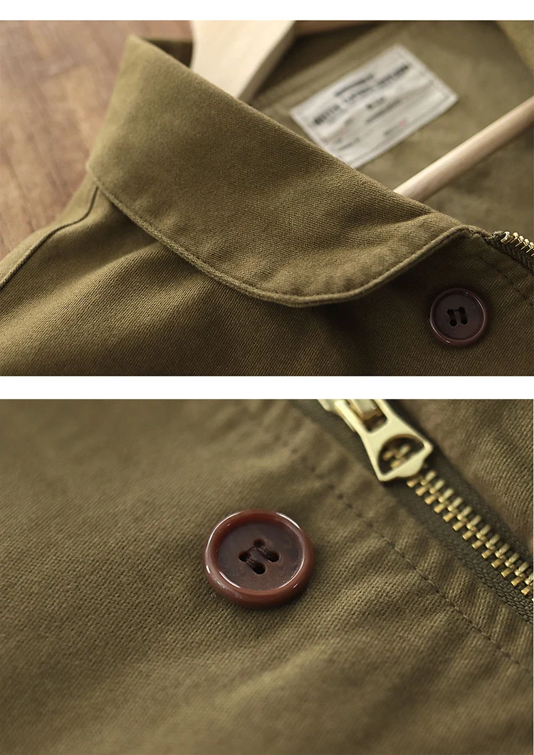 0602 # frühjahr und Herbst Neue Amerikanischen Retro Verdickt Casual Deck Jacke Männer der Mode 100% Baumwolle Gewaschen Alte Lose fracht Mantel – Detail 18