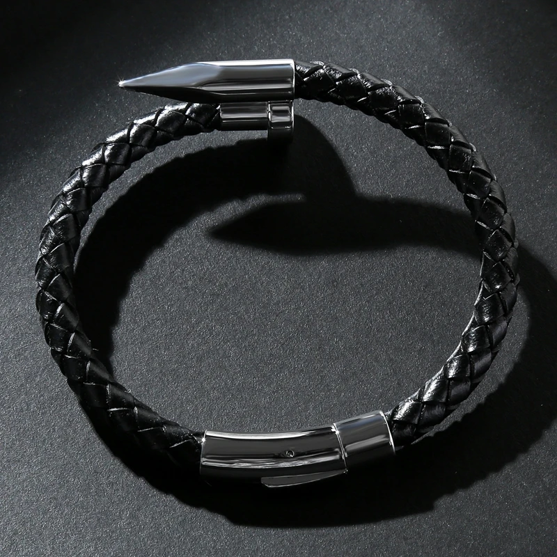 Mozo Mode neue Charme Männer Armbänder Echt leder Seil hochwertige geflochtene Armreifen Stil Großhandel trend igen Schmuck Geschenk