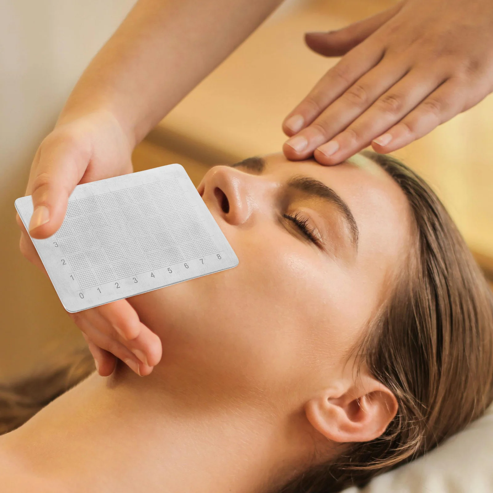 Nose Carving Board Rhinoplasty Measurement Tool Double-Sided Scale Durable Lightweight Portable Medical Cutting Board