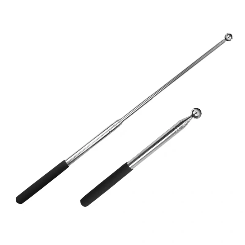 Retractable Teacher Pointer School Teaching Pointer Stick Stainless Steel Material Handheld Classroom Pointer Teaching Supplies
