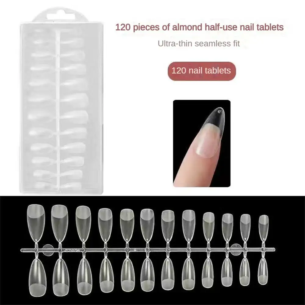 box Transparent Seamless Fake Nails Full Coverage False Nail Short T-shaped Water Drop Full Sticker Fake Nail Square