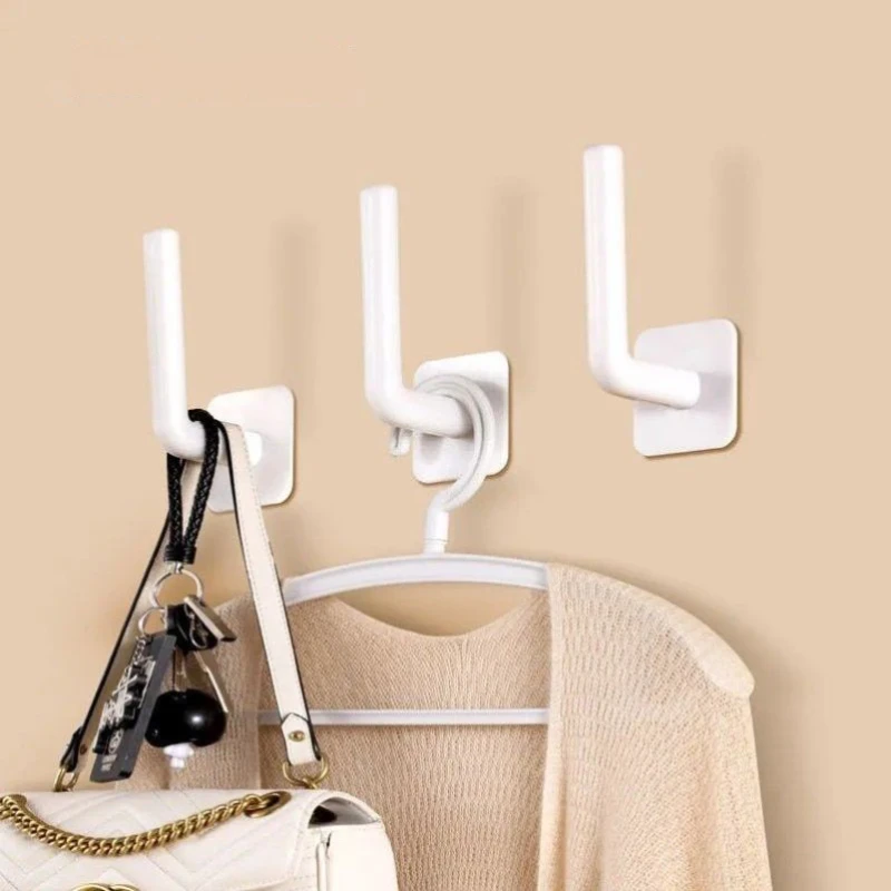 Household L-Shaped Non Perforated Hook, Kitchen Storage Rack, Clothes, Hats, Key Bags, Multifunctional Hook, Bathroom Towel Hook