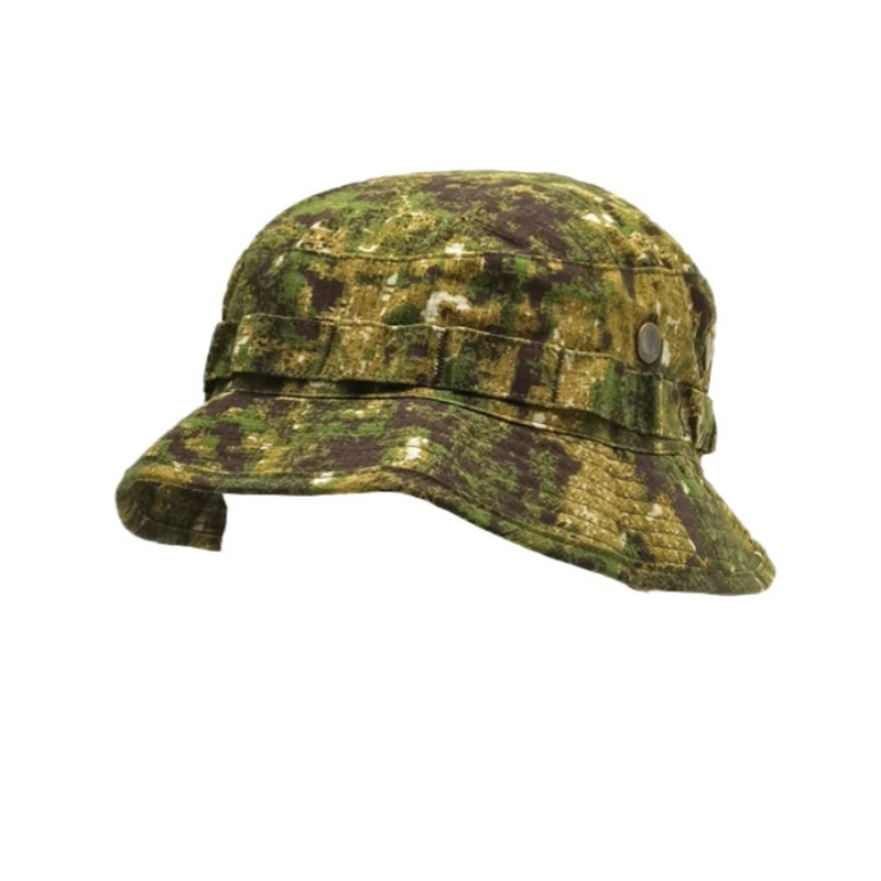 Short Brim Bush Hat Green Zone Camouflage Shade Waterproof Wear Breathable Tactical Fisherman Cap