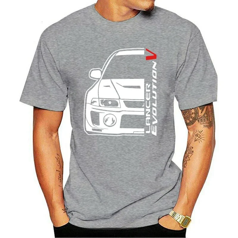 Short Sleeve Tee Shirts Classic Japanese Car Fans Lancer Evo Evolution T Shirt New Fashion Cotton Men Streetwear fashion 2024