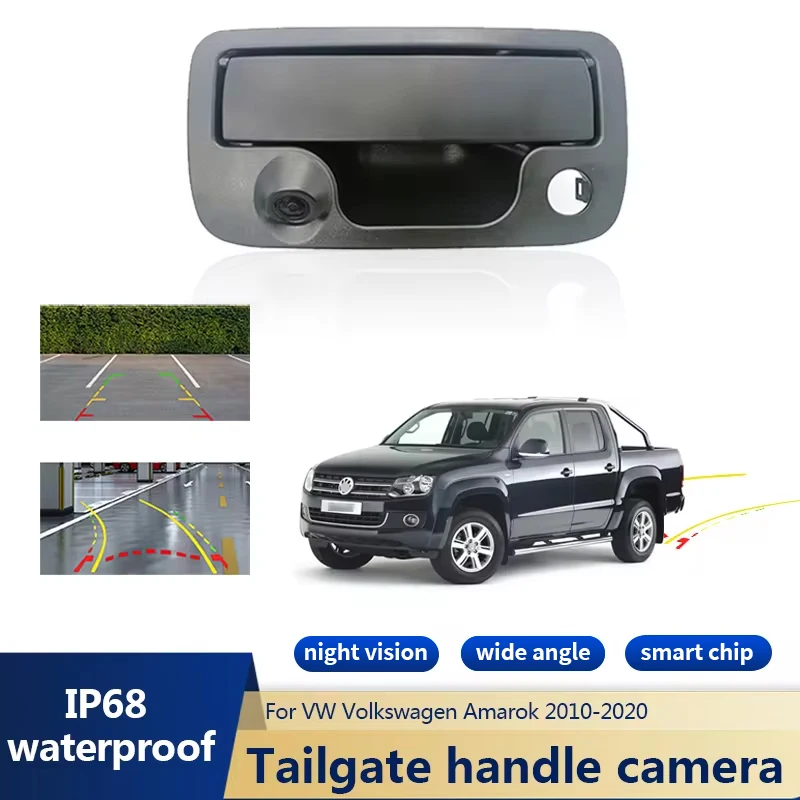 NTSC Pickup Tailgate Handle Reverse Camera For VW Volkswagen Amarok 2010-2020 Night Vision Waterproof Backup Camera