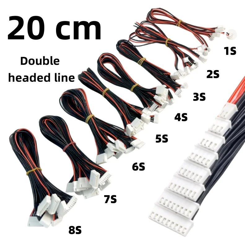5 teile/los Jst-xh 1s 2s 3s 4s 5s 6s 20cm 22awg Lipo Balance Draht Verlängerung geladen Kabel Blei Kabel Für Rc Lipo Batterie Ladegerät – Detail 1