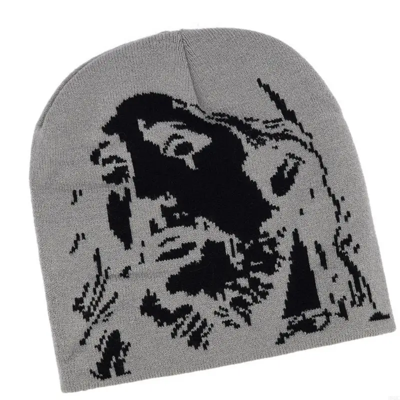 39BC قبعة متماسكة فريدة من نوعها للجنسين قبعة الشتاء السترة عارضة الشارع الشهير بيني صور الدعائم