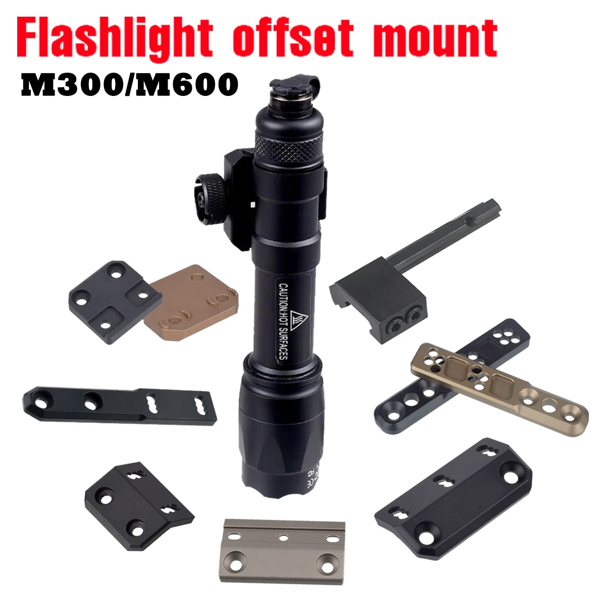 

SF M300 M600 M600B Surefire Marking Flashlight 20MM Rail MLOK KEYMOD Scout White LED Weapons Light For AR15 HK416 M416 M16 M4