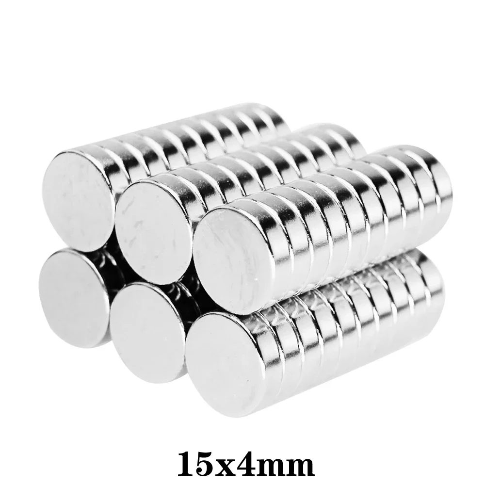 15x4 Disc Strong Rare Earth Magnet 15*4mm Round Permanent Neodymium Magnet 15x4mm Powerful Strong Magnetic Magnets 15*4