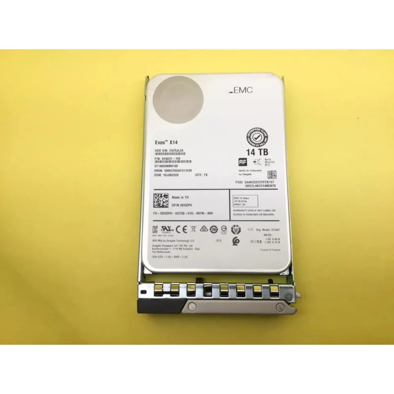 

Z для DGDP0 0DGDP0 DELL EMC 14 ТБ 7.2K SAS 12 Гбит/с 3.5-дюймовый жесткий диск HDD 14/15/16G KIT