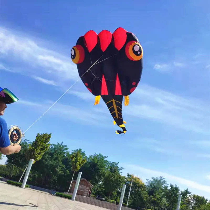 新しいオタマジャクシ凧飛行インフレータブル凧ナイロン凧大人のためのプロの風凧子供の空飛ぶ鹿カイトサーフデュオトーン