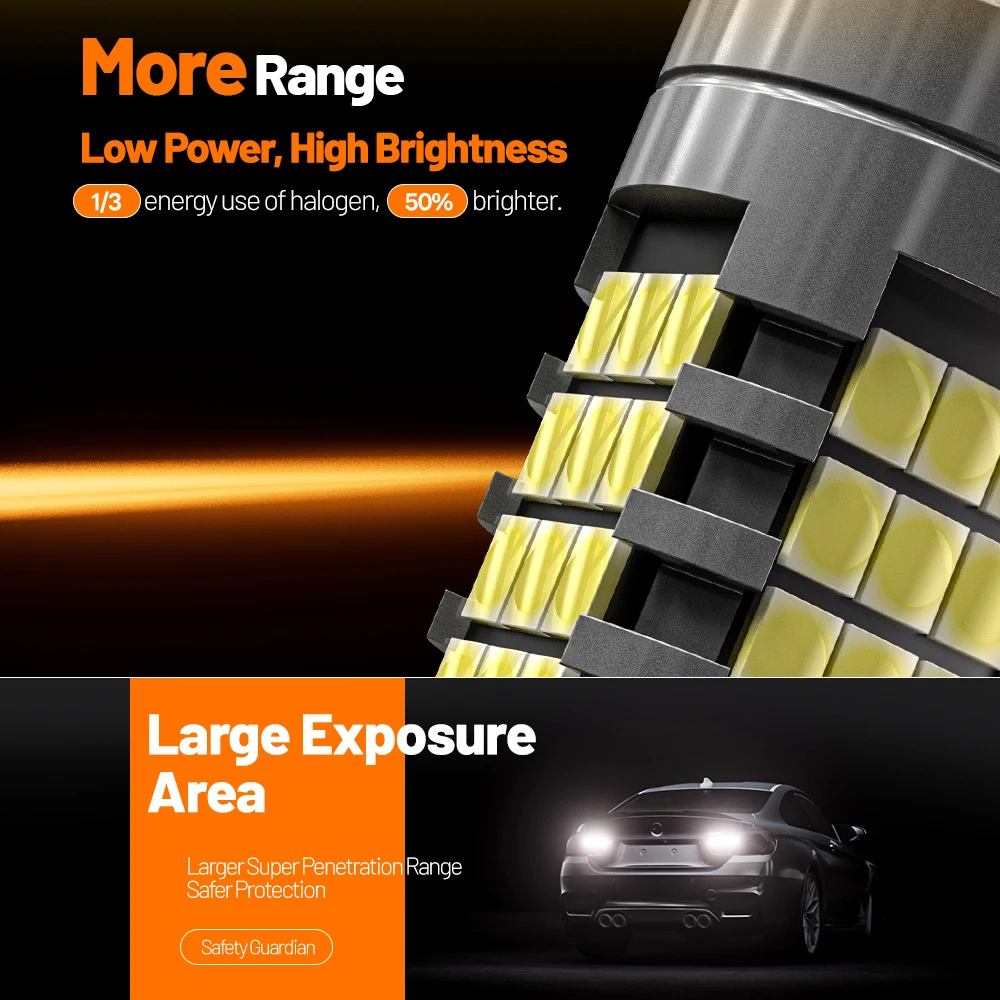 2 قطعة LED عكس ضوء لمبة مصباح P21W BA15S 1156 Canbus لمرسيدس بنز W416 W463 W251 V251 W220 C215 R129 R230 R170 R171 R199 #3