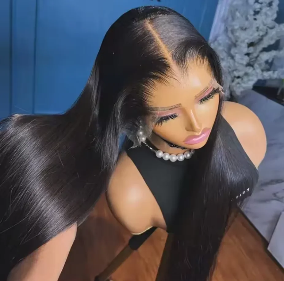 

Straight Human Hair Wigs 180 Density Straight 13x6 Hd Lace Frontal Wig Human Hair PrePlucked Brazilian Hair For Women