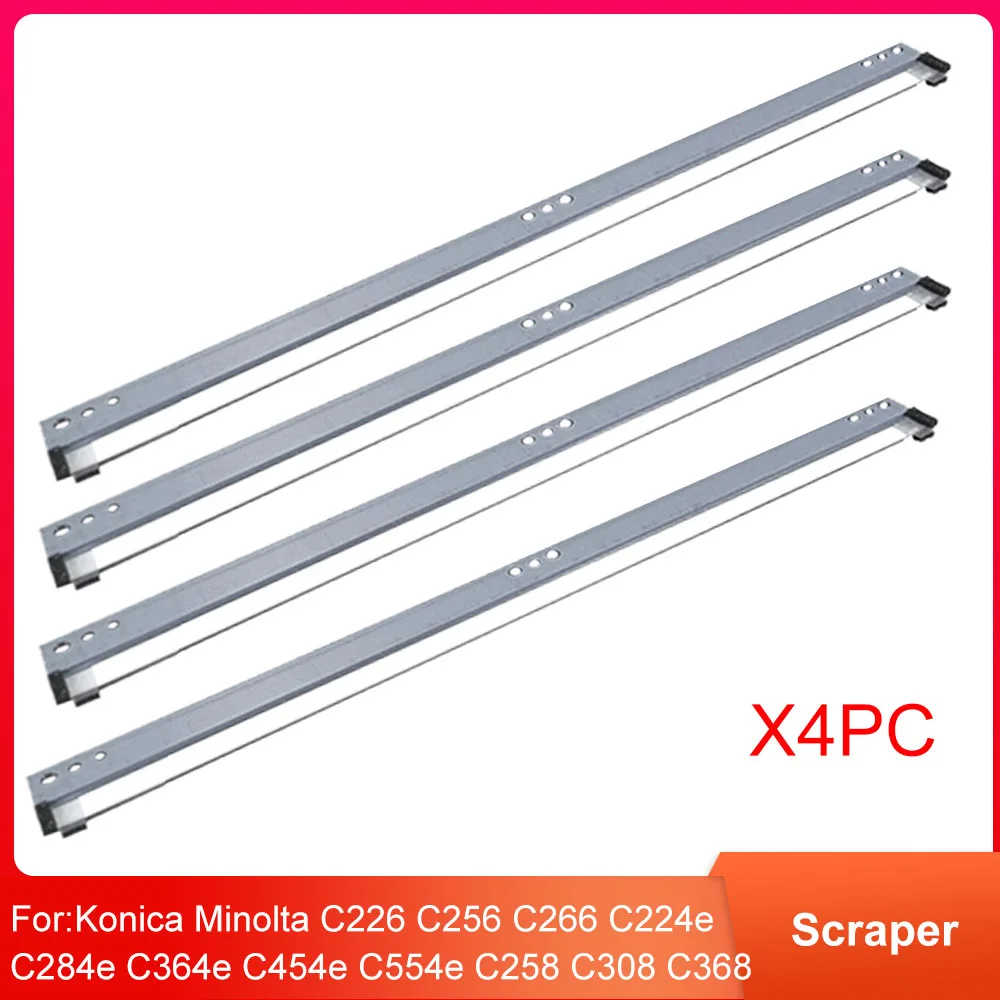 

4 шт. скребок для Konica Minolta C226 C256 C266 C224e C284e C364e C454e C554e C258 C308 C368