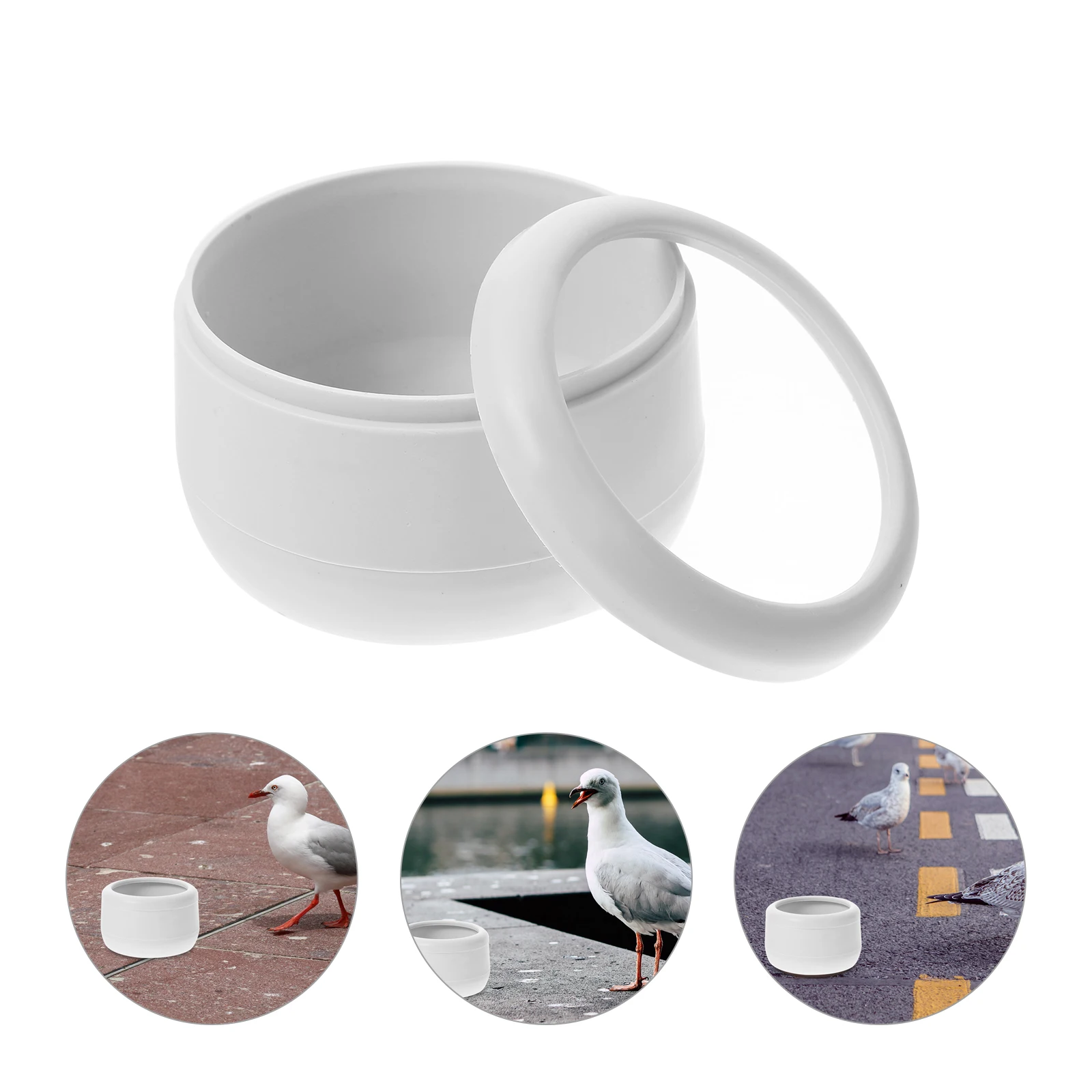 

3 Pcs Durable Pigeon Feeding Bowl Safe Eco Friendly Thickened Design Pet Food Holder For Parrots Roosters Small Birds