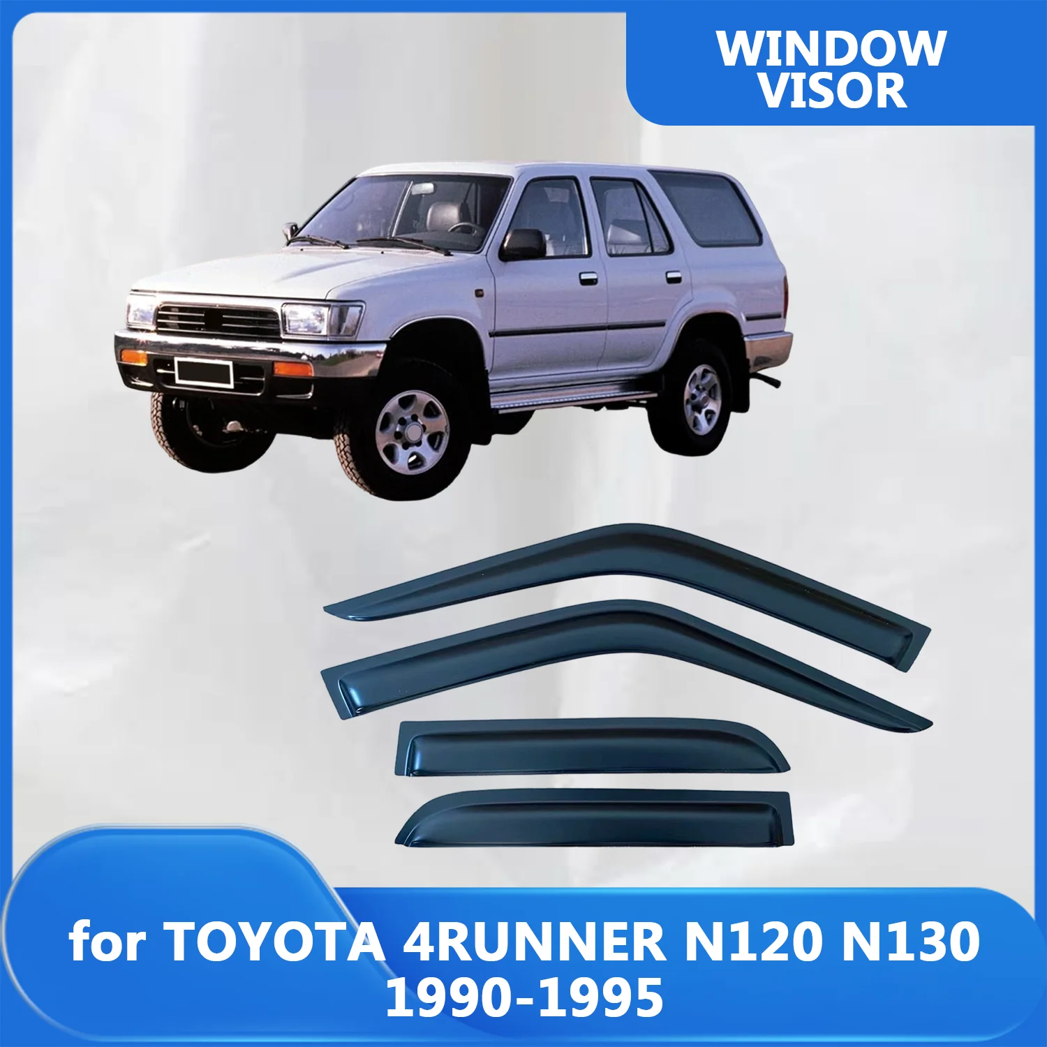 

Window Visor for TOYOTA 4RUNNER N120 N130 1990 1991 1992 1993 1994 1995 Wind Deflectors Rain Guards Door Visor Vent Shades