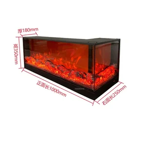 Personalisierter elektrischer Kamin, Rückwand, Kaminsimulation, Wohnzimmerdekoration, Eingangsecke, Kamin 10 Hauptverkaufswandkamin - №5