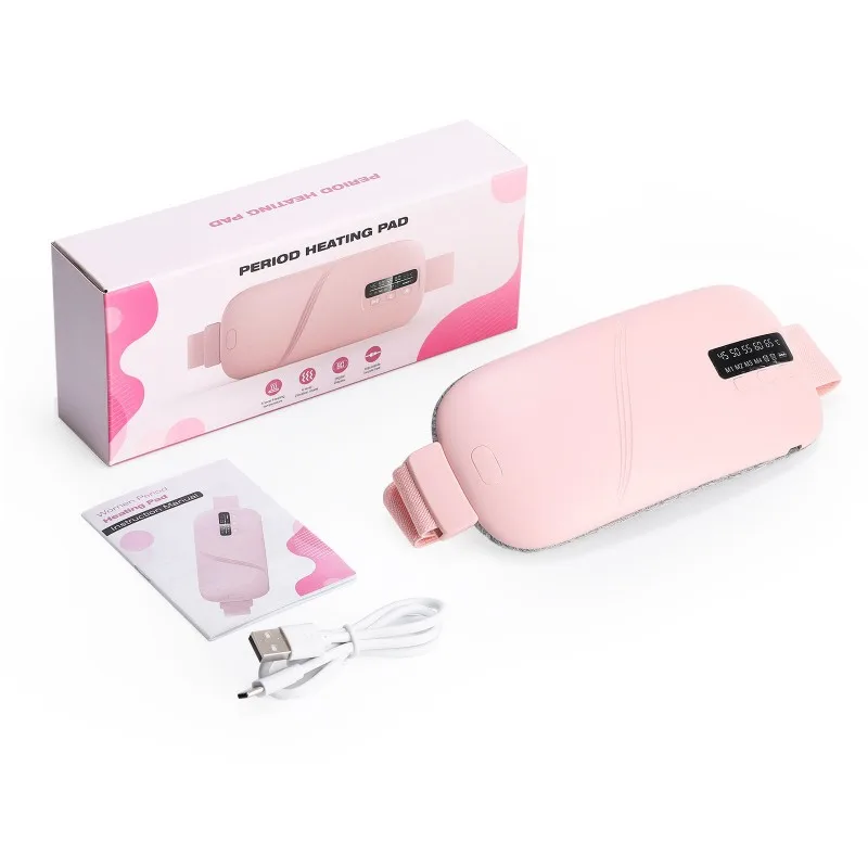 สายรัดเอวกราฟีนให้ความร้อนด้วยพลังงาน USB สำหรับผู้หญิง-บรรเทาอาการปวดประจำเดือน-พร้อมหน้าจอดิจิตอลเพื่อความสบายบริเวณหน้าท้อง