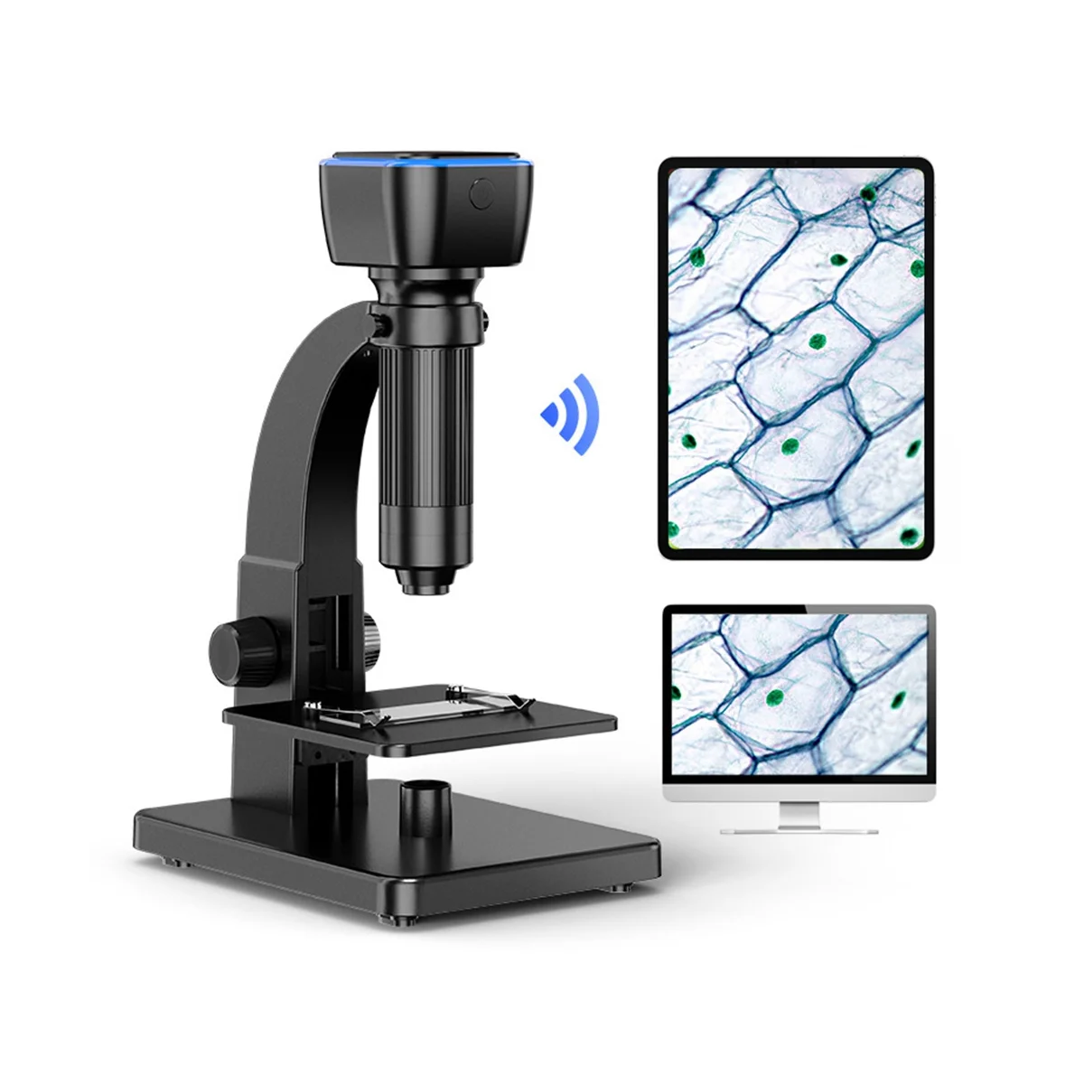 

Digital Microscope,WIFI Portable USB Microscope,0-2000X Magnification,Digital & Microbial Lens for Kid and Adults