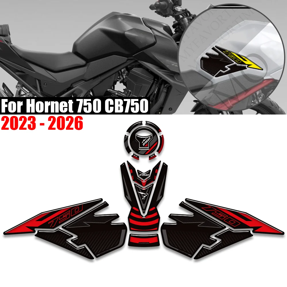 

For Hornet 750 CB750 CB 750 2023 2024 2025 2026 Motorcycle Tank Pad TankPad Cap Grips Gas Fuel Knee Stickers Decals Protection