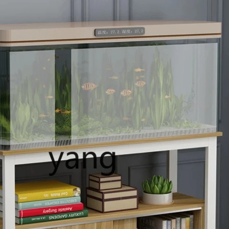 LMMM Iron Fish Tank Base Cabinet Turtle Tank Stand Mobile Sliding Door Cabinet