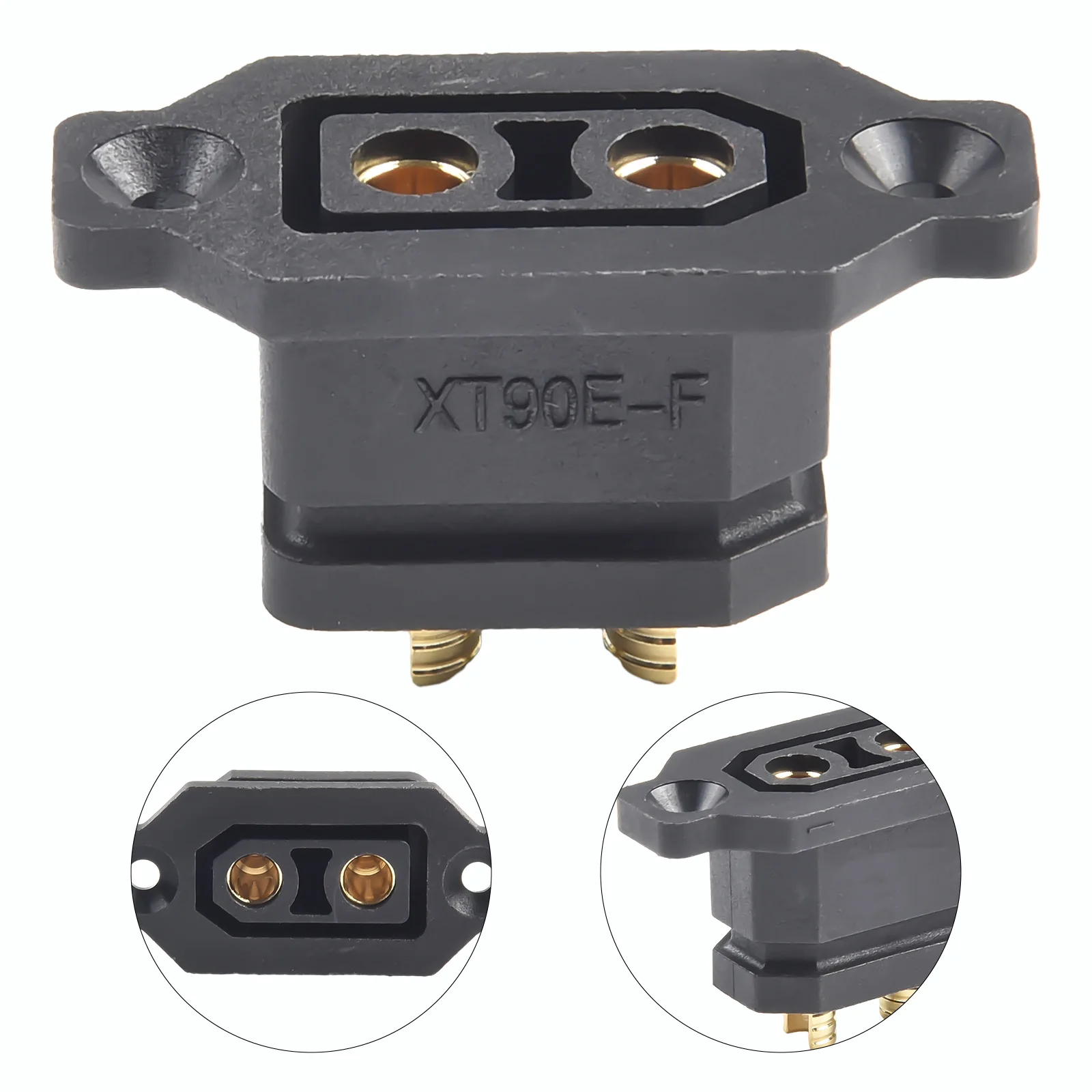High Performance XT90E Female Charging Port with Cover for Lithium Battery Electric Vehicle 30A Current Rated Connector