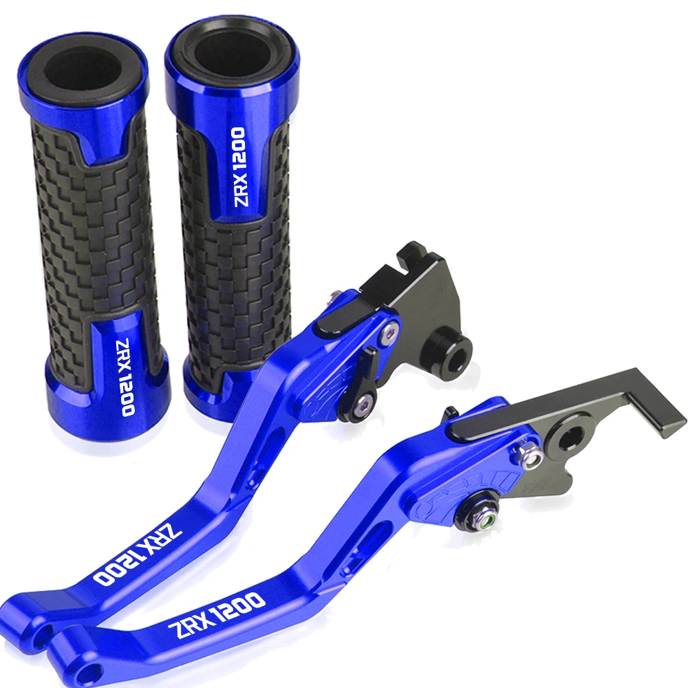 

For Kawasaki ZRX1200 ZRX 1200 1999-2007 2006 2005 2004 2003 Motorcycles Handle Grips Handlebar Grip Short Brake Clutch Lever