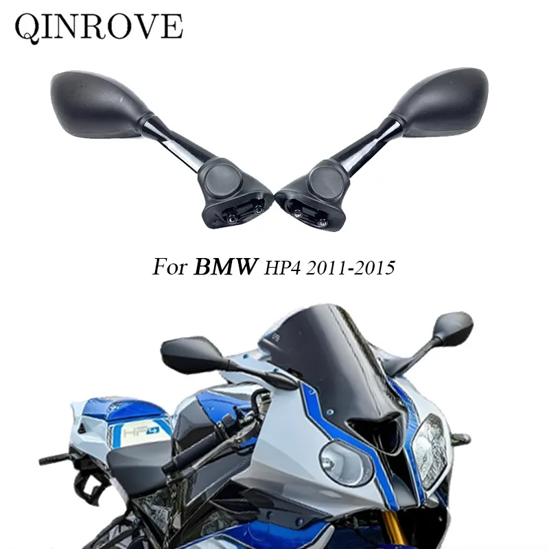 

For BMW S1000RR 2010-2018 2017 2016 HP4 2011-2015 2014 2pcs Motorcycle Rear View Side Mirrors Black Rearview Mirror Accessories