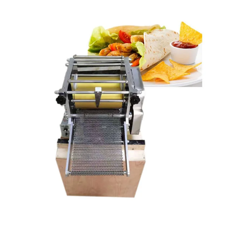 

Hot Sale Popular Commercial Grain Product Automatic Bread Flour Industrial Corn Press Maker Mexico Tortilla Machine