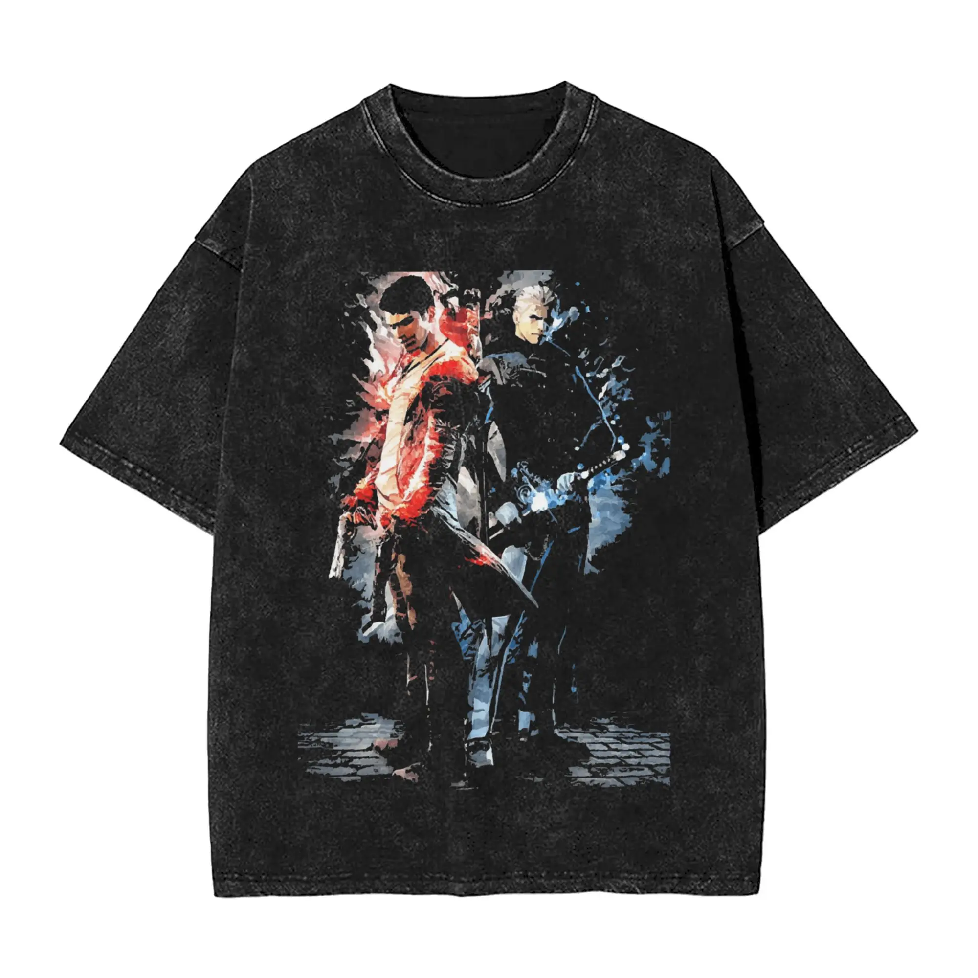 

Devils T-Shirts Men May Crys Brothers Novelty Pure Cotton Tee Shirt Round Collar Short Sleeve T Shirts Party Clothes