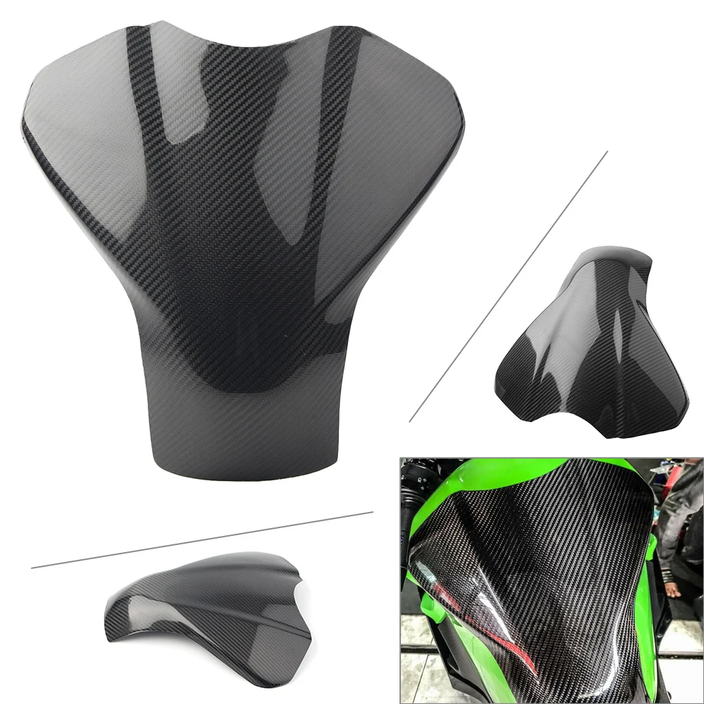 

Motorcycle Pre-Preg Carbon Fiber Fuel Gas Tank Cover Fairing Protector For KAWASAKI Ninja 400 EX400 2018 2019 2020