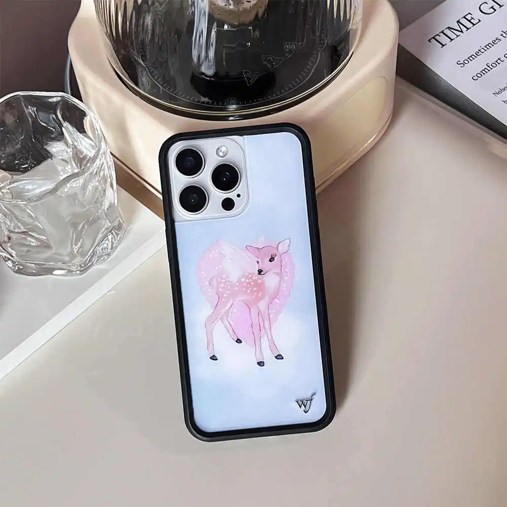 Wildflower 3D Cute dog Phone Case for iPhone 16 15 14 13 12 Pro Max Plus 16pro 15pro WF zoon girl Cartoon Cover geometry
