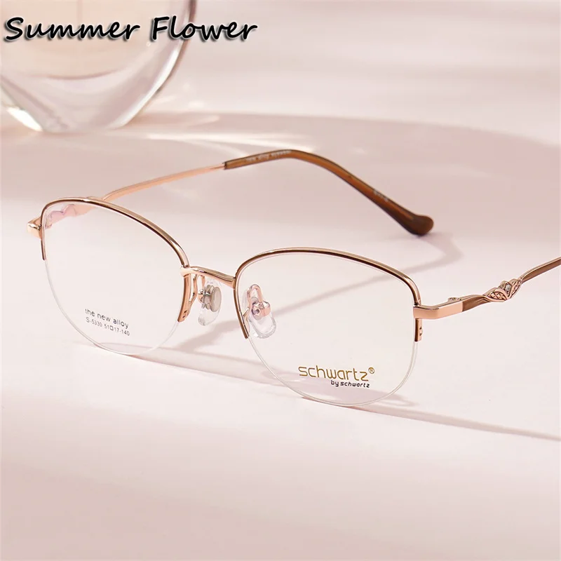 Women Elegant Glasses Fashion Designer Prescription Presbyopia Eyeglass Mother Reading Glasses Frame