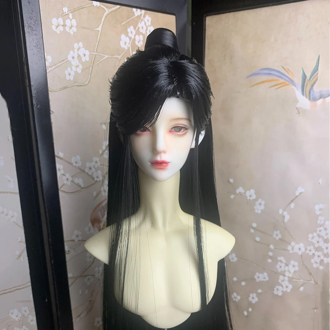 

1/6 1/4 1/3 BJD Ancient Costume Wig Hanfu Long Hair Retro Samurai Wigs For BJD/SD MSD SD13 Girl SSDF ID75 Doll Accessories C2299