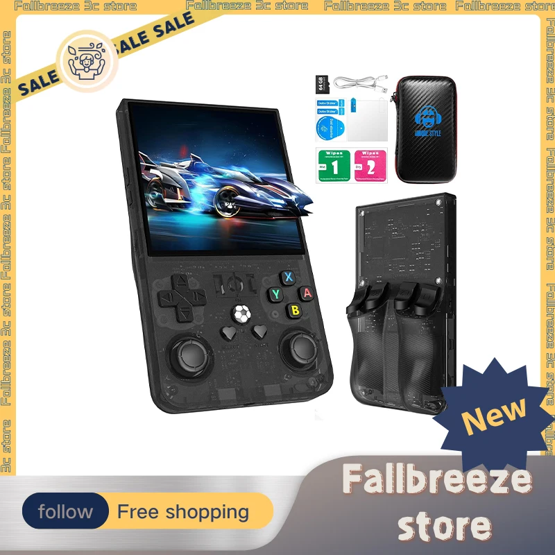

R36Pro R36Max Game Console 3.5Inch IPS 640*480 Resolution Screen Custom 4000mAh Portable Retro Open Source Handheld Game Console