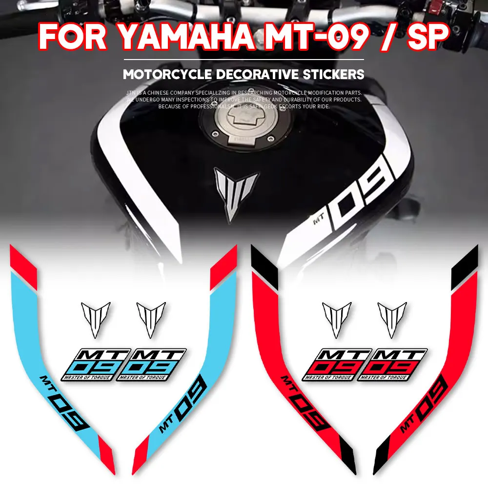 

For YAMAHA MT09 SP 2014 to 2025 + Fuel Tank Sticker Motorcycle Waterproof Body Decal Tank Decorate Stickers Accessories