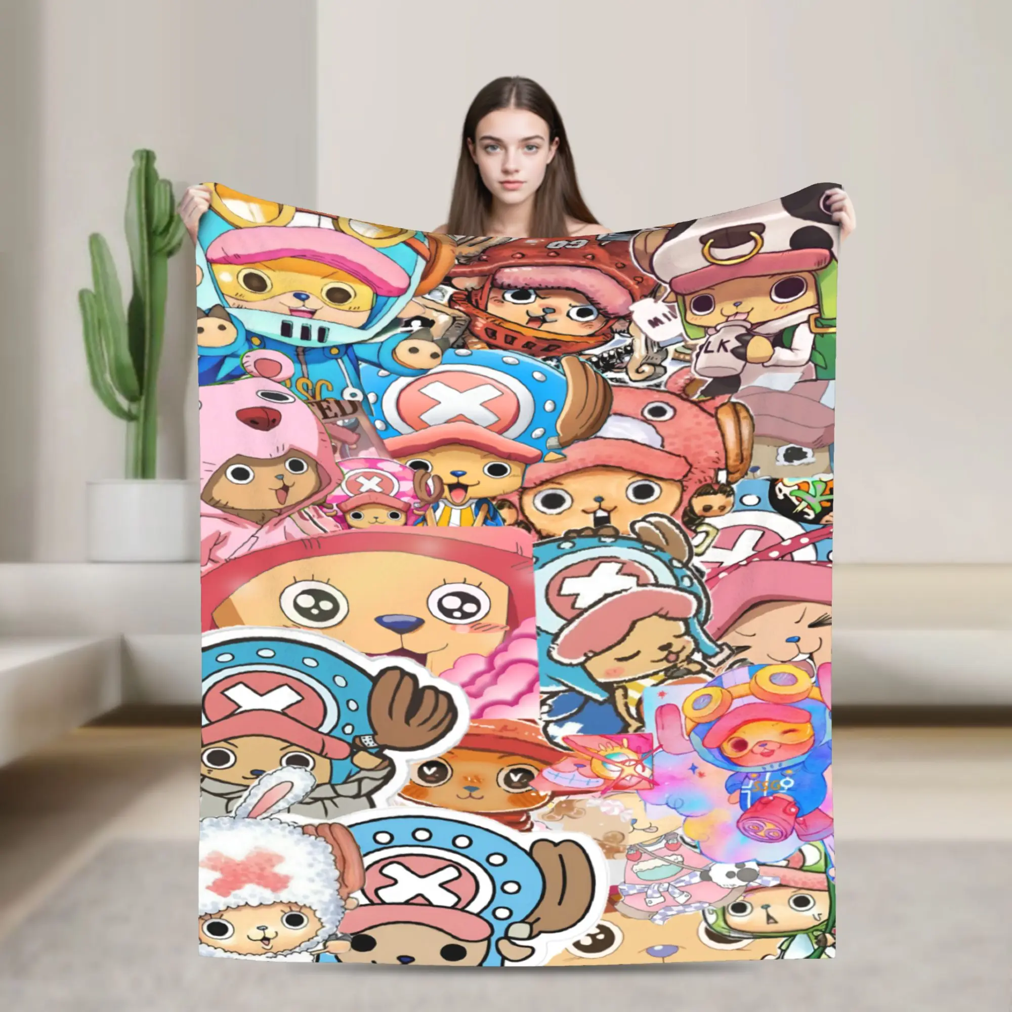 Custom Chopper Janpan Anime Blanket 3D Print Soft Flannel Fleece Warm  Throw Blankets for Car Bedroom Couch Quilt
