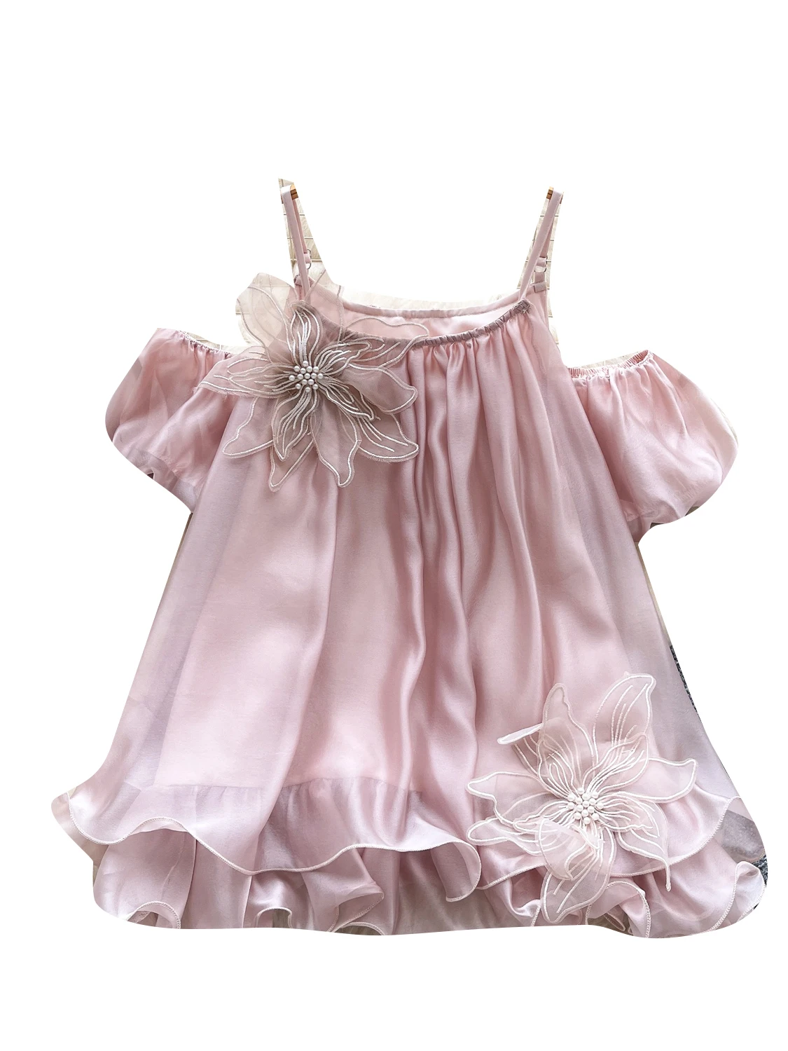 قميص نسائي صيفي بتصميم كوري أنيق يكشف الكتفين، فضفاض ومخفي للعيوب، مزين بالدانتيل، مصنوع من البوليستر المريح