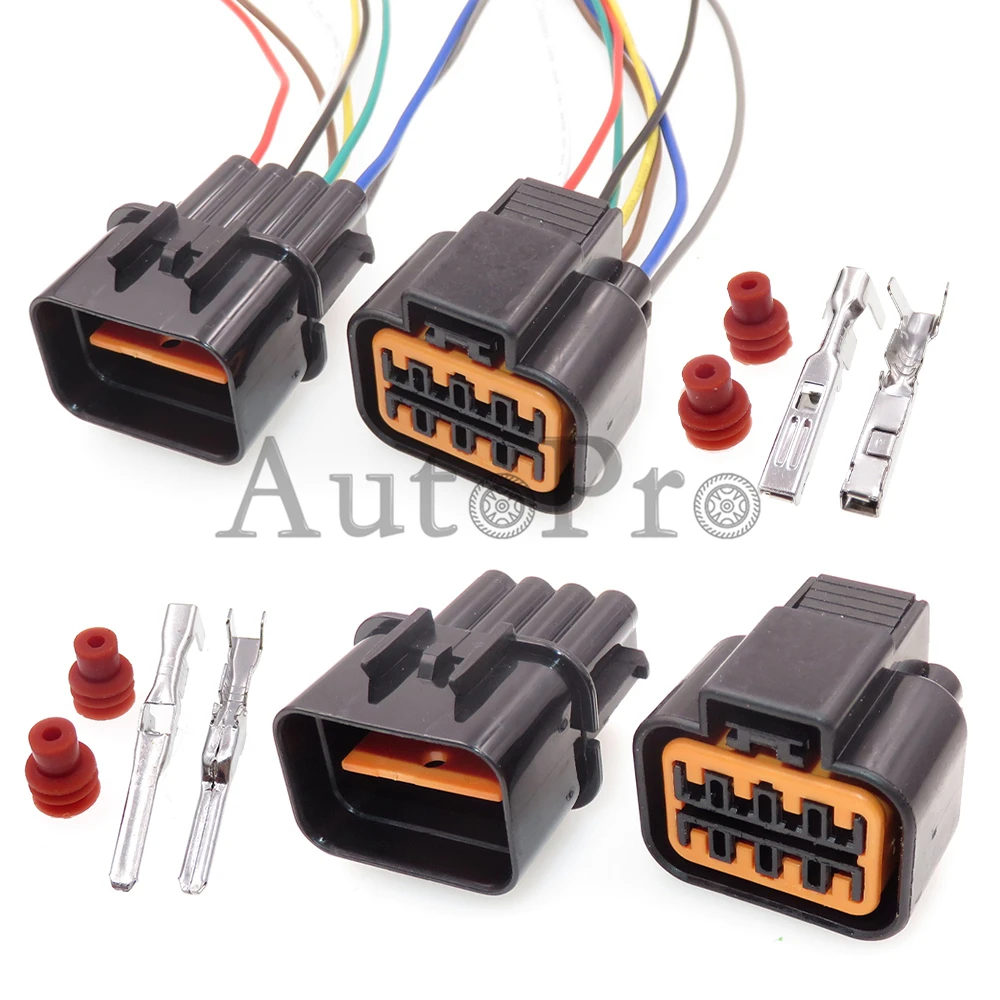 1 Set 8 Hole Auto AC Assembly Connector Assembly PB625-08027 PB621-08020 Automobile Headlight Electric Cable Socket