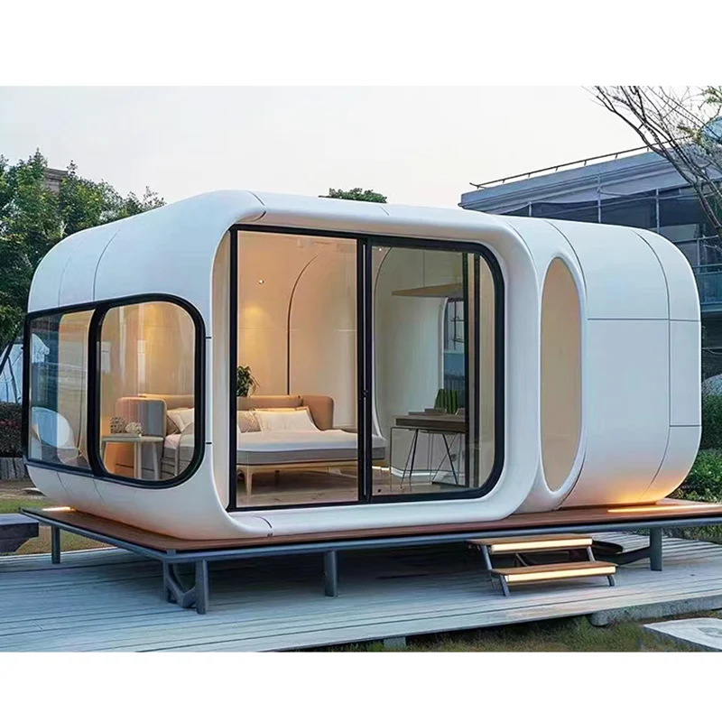 Customization Apple Capsule House Beach Holiday Camp Hotel Brand New Mobile Homes For Sale Shipping Container Luxury Homes